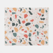 Terrazzo Muster Fleecedecke (Vorderseite (Horizontal))