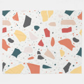 Terrazzo Muster Fleecedecke (Vorderseite (Horizontal))