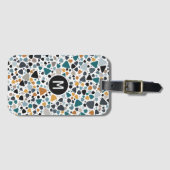 Terrazzo Muster Gepäckanhänger (Vorderseite (Horizontal))