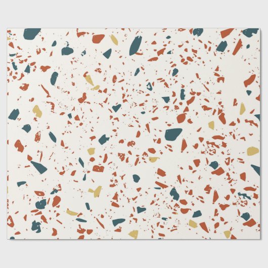Terrazzo Muster Geschenkpapier (Flach)