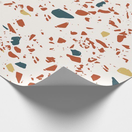 Terrazzo Muster Geschenkpapier (Ecke)