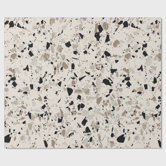 Terrazzo Muster Geschenkpapier (Flach)