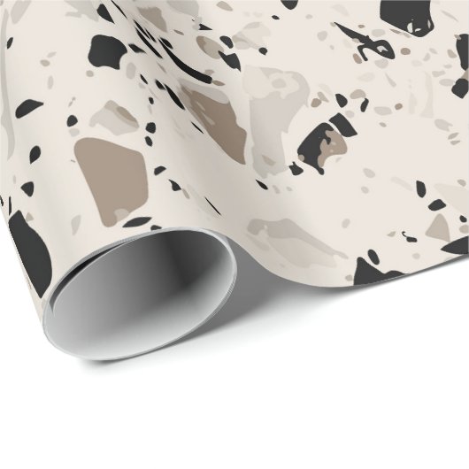 Terrazzo Muster Geschenkpapier (Rolleneckpunkt)