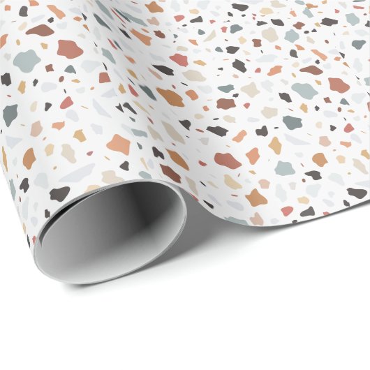 Terrazzo Muster Geschenkpapier (Rolleneckpunkt)