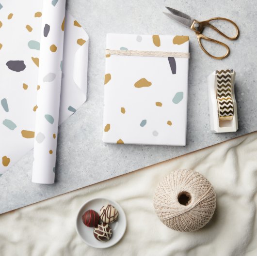 Terrazzo Muster Geschenkpapier (Kunsthandwerk)