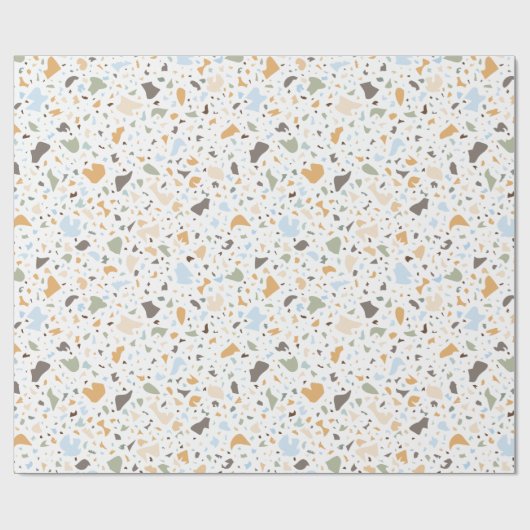 Terrazzo Muster Geschenkpapier (Flach)