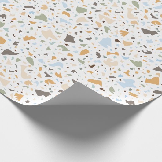 Terrazzo Muster Geschenkpapier (Ecke)