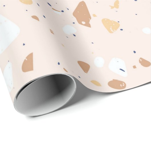 Terrazzo Muster Geschenkpapier (Rolleneckpunkt)