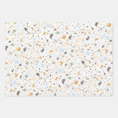 Terrazzo-Muster Geschenkpapier Set (Vorderseite 2)
