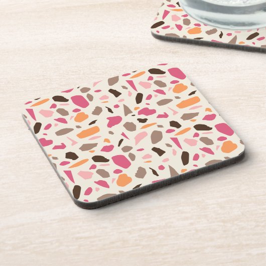 Terrazzo Muster Getränkeuntersetzer (Linke Seite)