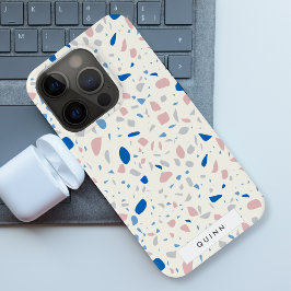 Terrazzo Muster neutrales natürliches Elegant Case-Mate iPhone Hülle