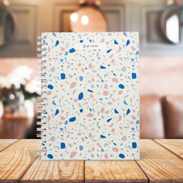 Terrazzo Muster neutrales natürliches Elegant Notizblock