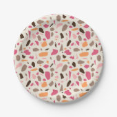 Terrazzo Muster Pappteller (Vorderseite)