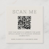 Terrazzo Muster Pastel QR Code Online Hochzeit Begleitkarte (Vorderseite)