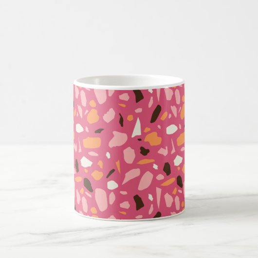 Terrazzo Muster Pink Kaffeetasse (Mittel)