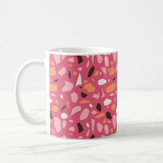 Terrazzo Muster Pink Kaffeetasse (Links)