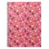 Terrazzo Muster Pink Notizblock (Vorderseite)
