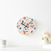 Terrazzo Muster Runde Wanduhr (Zuhause)