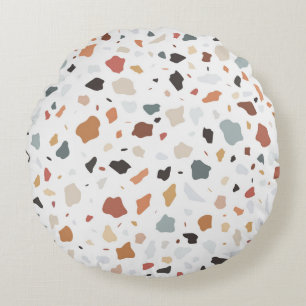 Terrazzo Muster Rundes Kissen