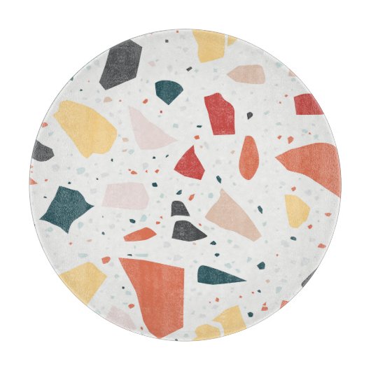 Terrazzo Muster Schneidebrett (Vorderseite)