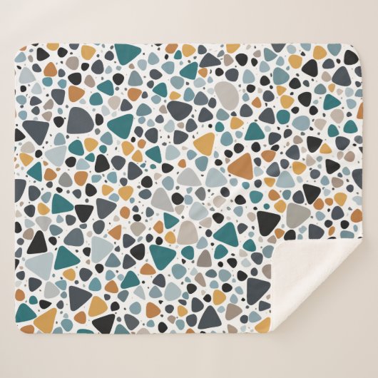 Terrazzo Muster Sherpadecke (Vorderseite (Horizontal))