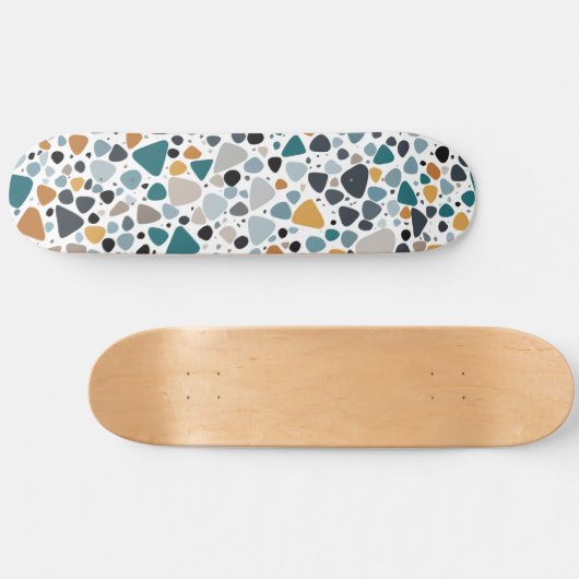 Terrazzo Muster Skateboard (Horizontal)