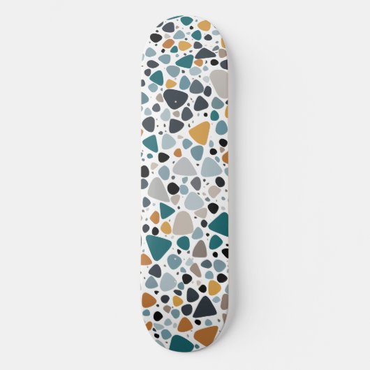 Terrazzo Muster Skateboard (Vorderseite)