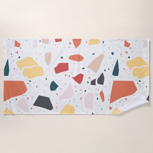 Terrazzo Muster Strandtuch (Vorderseite)