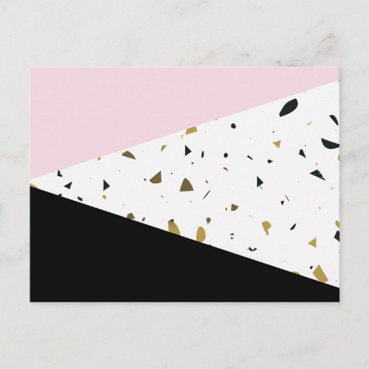Terrazzo Muster, Terrazzo Hintergrund Postkarte (Vorderseite)