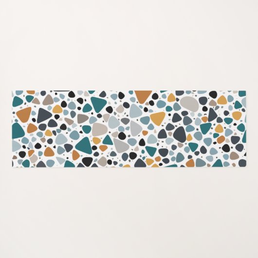 Terrazzo Muster Yogamatte (Rückseite (Horizontal))