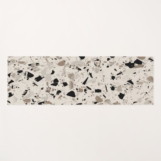 Terrazzo Muster Yogamatte (Vorderseite (Horizontal))
