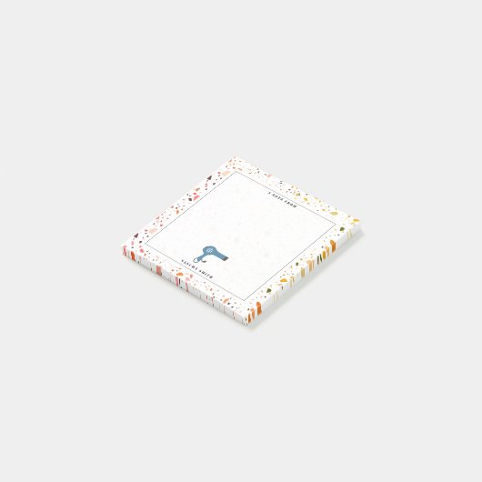 Terrazzo-Mustergebläse Post-it Klebezettel (angewinkelt)