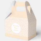 Terrazzo - Orange Peach Gable Favor Box Geschenkschachtel (Vorderseite)