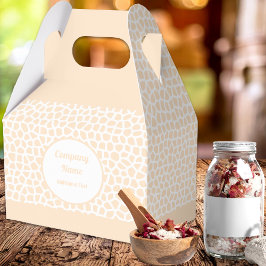 Terrazzo - Orange Peach Gable Favor Box Geschenkschachtel