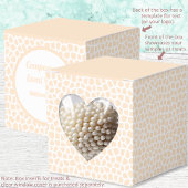 Terrazzo - Orange Peach Heart Fevor Box Geschenkschachtel