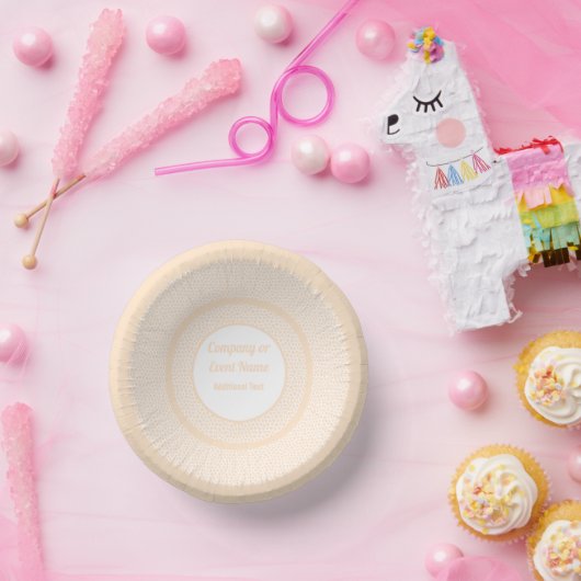 Terrazzo - Orange Peach - Papierschalen Pappteller (Party)