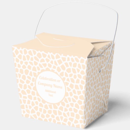 Terrazzo - Orange Peach Take Out Box Geschenkschachtel (Vorderseite)