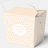 Terrazzo - Orange Peach Take Out Box Geschenkschachtel (Rückseite)