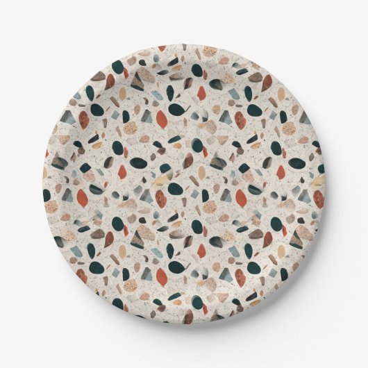 Terrazzo Pappteller (Vorderseite)