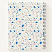Terrazzo Pattern Neutral Natural Elegant Notizblock (Rückseite)