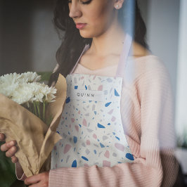 Terrazzo Pattern Neutral Natural Elegant Schürze