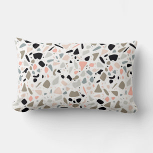 Terrazzo Peach/Zickzack Lumbar Pillow Lendenkissen