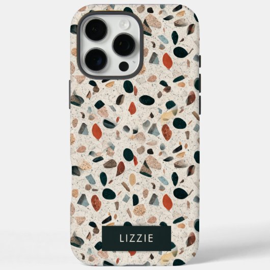 Terrazzo Personalisiert Case-Mate iPhone Hülle (Rückseite)