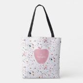 Terrazzo Pink Apfellehrer Tasche (Rückseite)