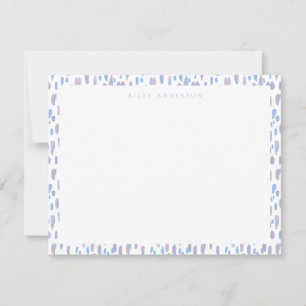 Terrazzo Print Flat Note Card in Lilac Mitteilungskarte