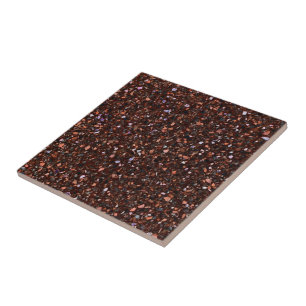 Terrazzo Retro Braun Schwarz Beige Braun Elegant Fliese