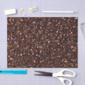 Terrazzo Retro Brauner Tan Braun Seidenpapier (Handwerk)
