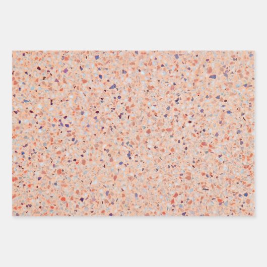 Terrazzo Retro Geschenkpapier Set (Vorderseite 3)