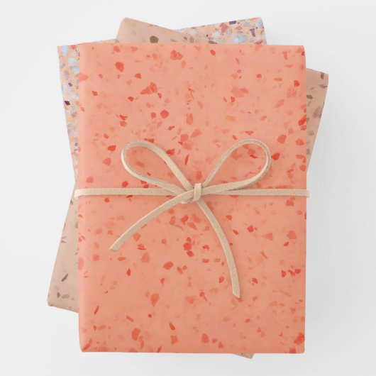 Terrazzo Retro Geschenkpapier Set (Beispiel)