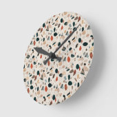 Terrazzo Runde Wanduhr (Winkel)
